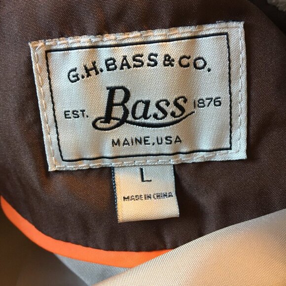 GH BASS Quilted Vest Lightweight Brown Large - Picture 6 of 9